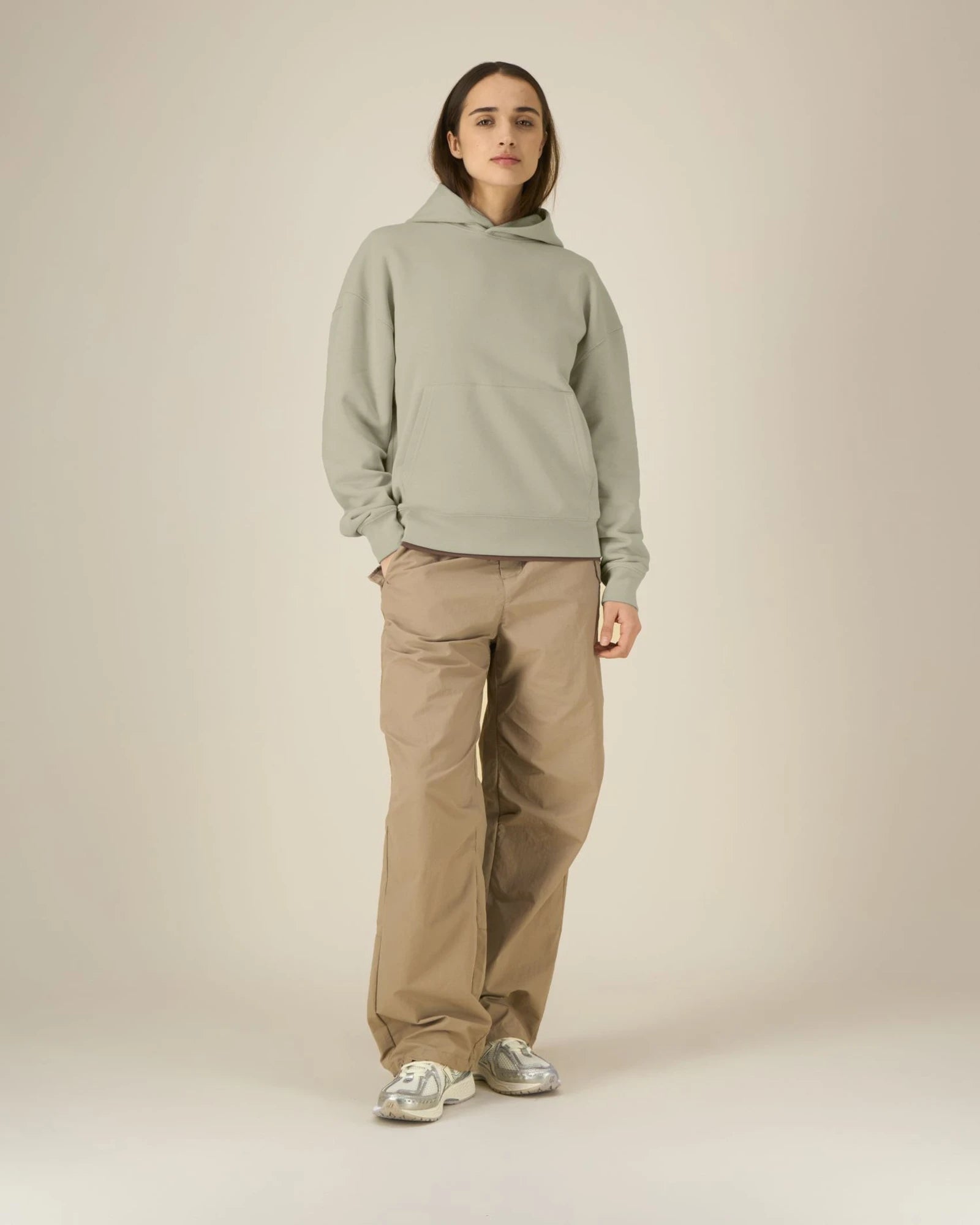 Sweat à capuche unisexe coton bio Stanley/Stella à personnaliser - Stone