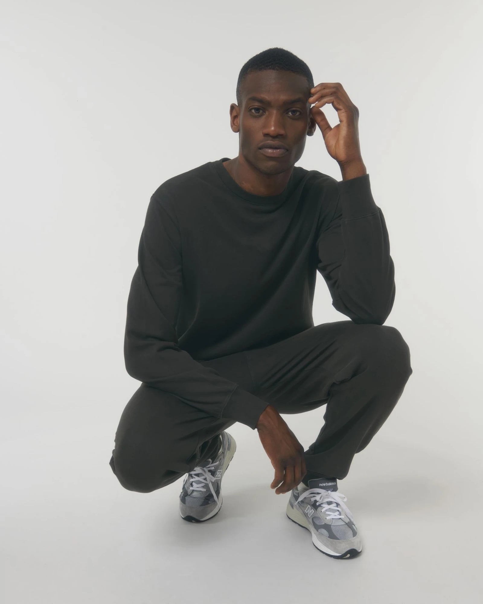 Sweat-shirt unisexe coton bio Stanley/Stella Matcher à personnaliser - G. Dyed Black Rock