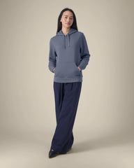 Sweat à capuche unisexe coton bio Stanley/Stella Drummer à personnaliser - Blue Grey
