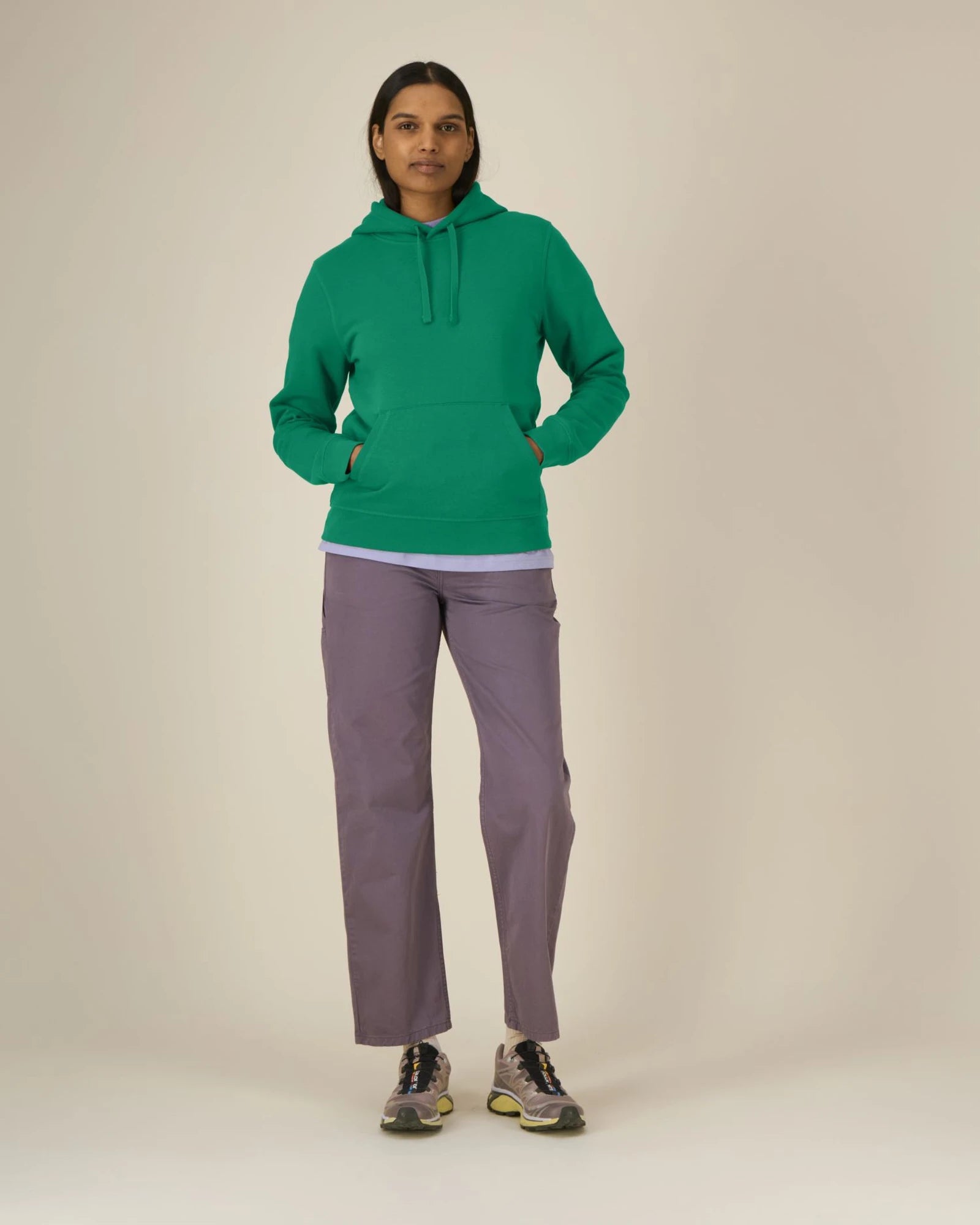 Sweat à capuche unisexe coton bio Stanley/Stella Drummer à personnaliser - Verdant Green