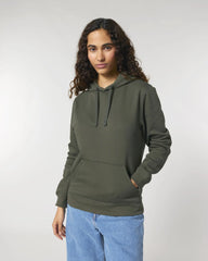 Sweat à capuche unisexe coton bio Stanley/Stella Drummer à personnaliser - Khaki