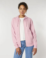 Sweat zippé unisexe coton bio Stanley/Stella Cultivator à personnaliser - Cotton Pink
