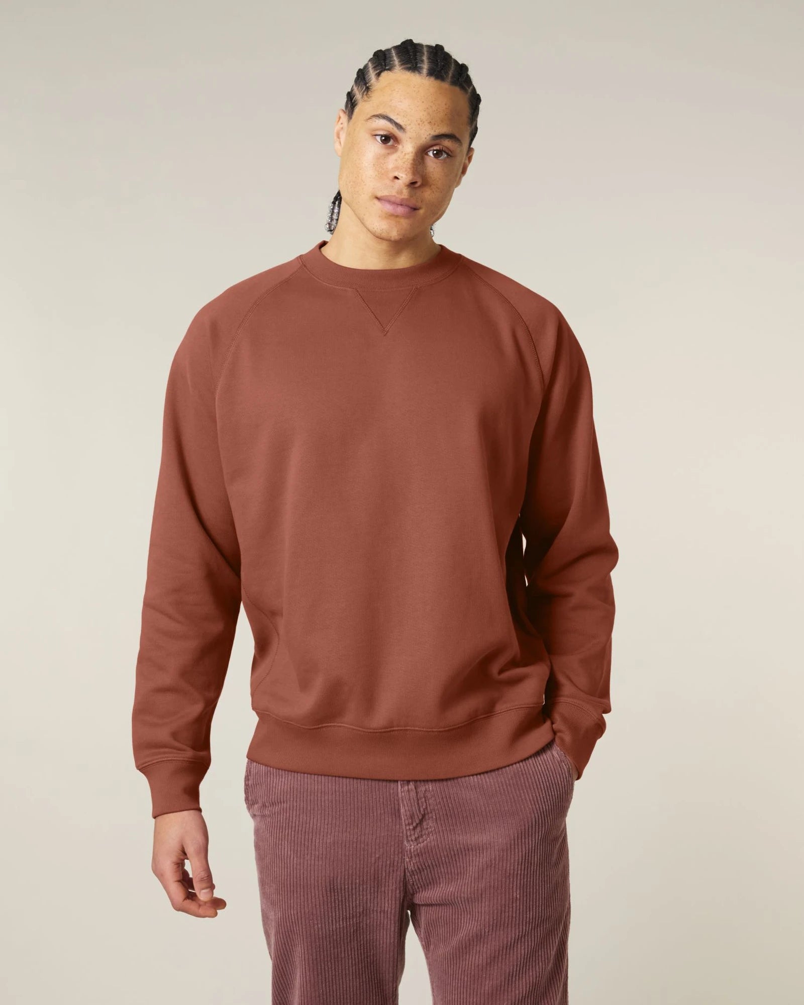 Sweat-shirt unisexe coton bio Stanley/Stella Knoxer à personnaliser - Heritage Brown