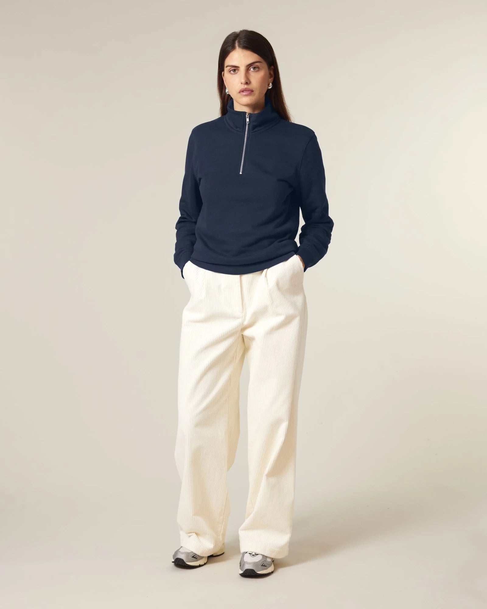 Sweat-shirt unisexe coton bio Stanley/Stella Trucker 2.0 à personnaliser - French Navy