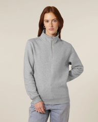 Sweat-shirt unisexe coton bio Stanley/Stella Trucker 2.0 à personnaliser - Heather Grey