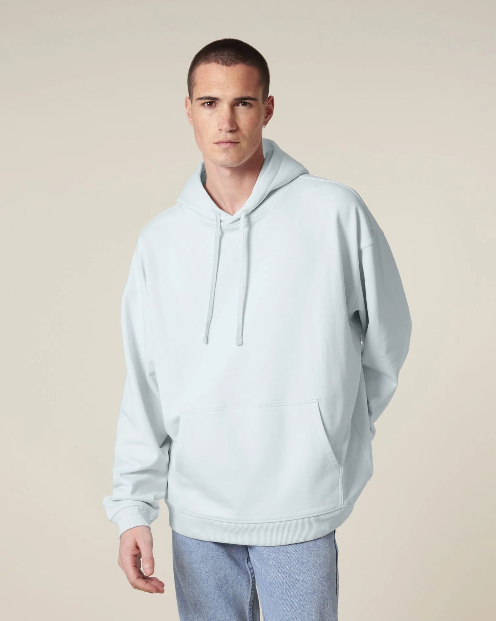 Sweat à capuche unisexe coton bio Stanley/Stella Slammer à personnaliser - Blue Ice