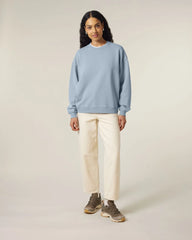 Sweat à col rond coton bio Stanley/Stella Radder 2.0 à personnaliser - G. Dyed Blue Stone