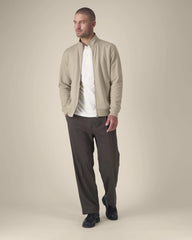 Sweat zippé coton bio Stanley/Stella Trailer 2.0 à personnaliser - Desert Dust