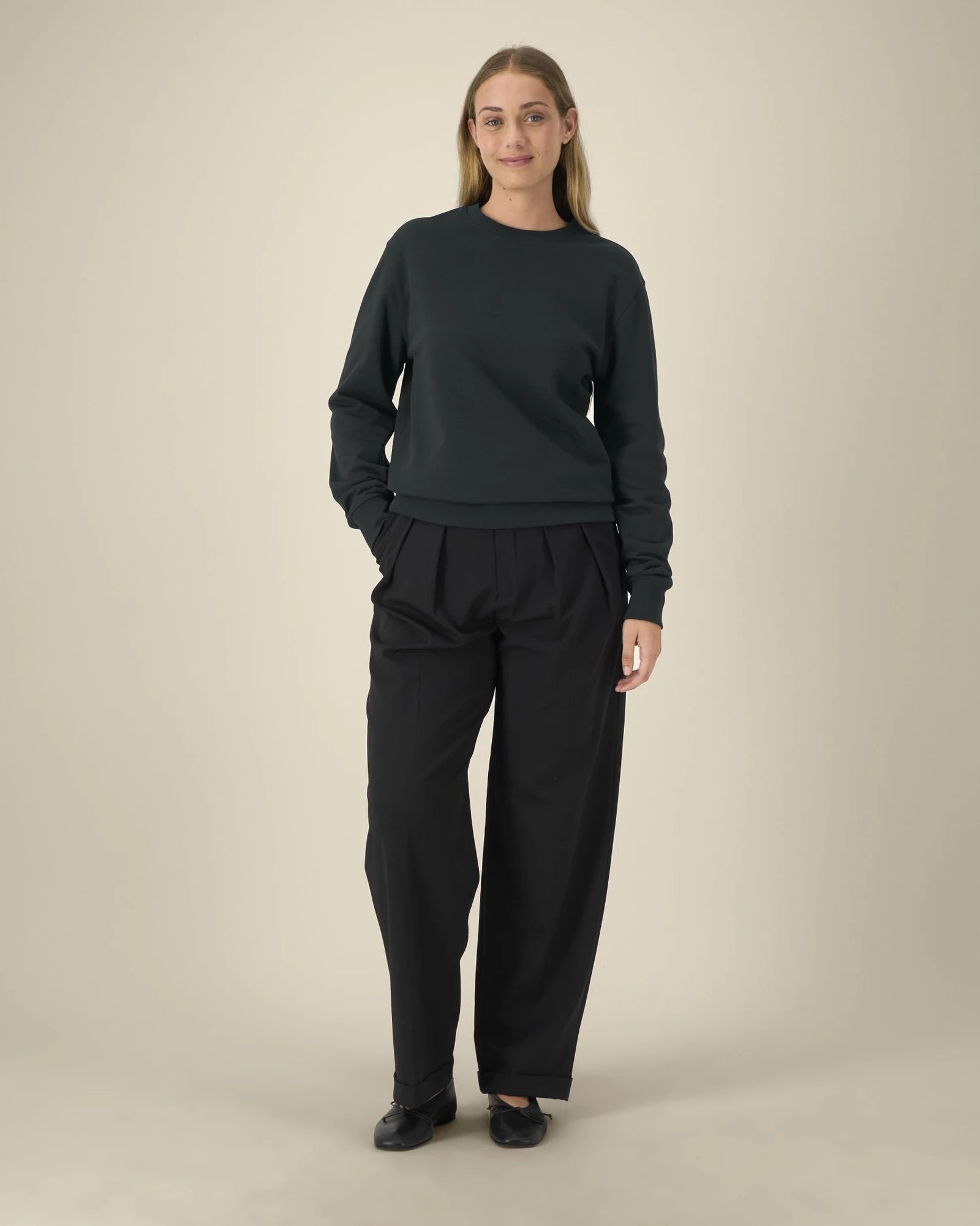 Sweat-shirt unisexe coton recyclé Stanley/Stella à personnaliser - Black