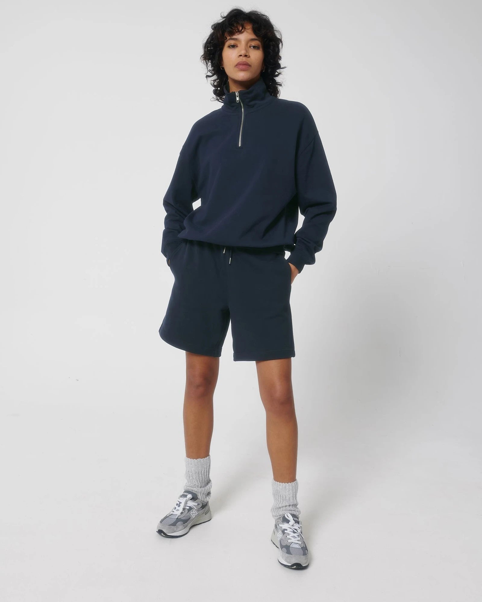 Sweat-shirt unisexe coton bio Stanley/Stella Miller à personnaliser - French Navy