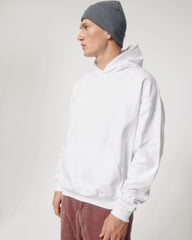 Sweat à capuche unisexe coton bio Stanley/Stella Cooper à personnaliser - White