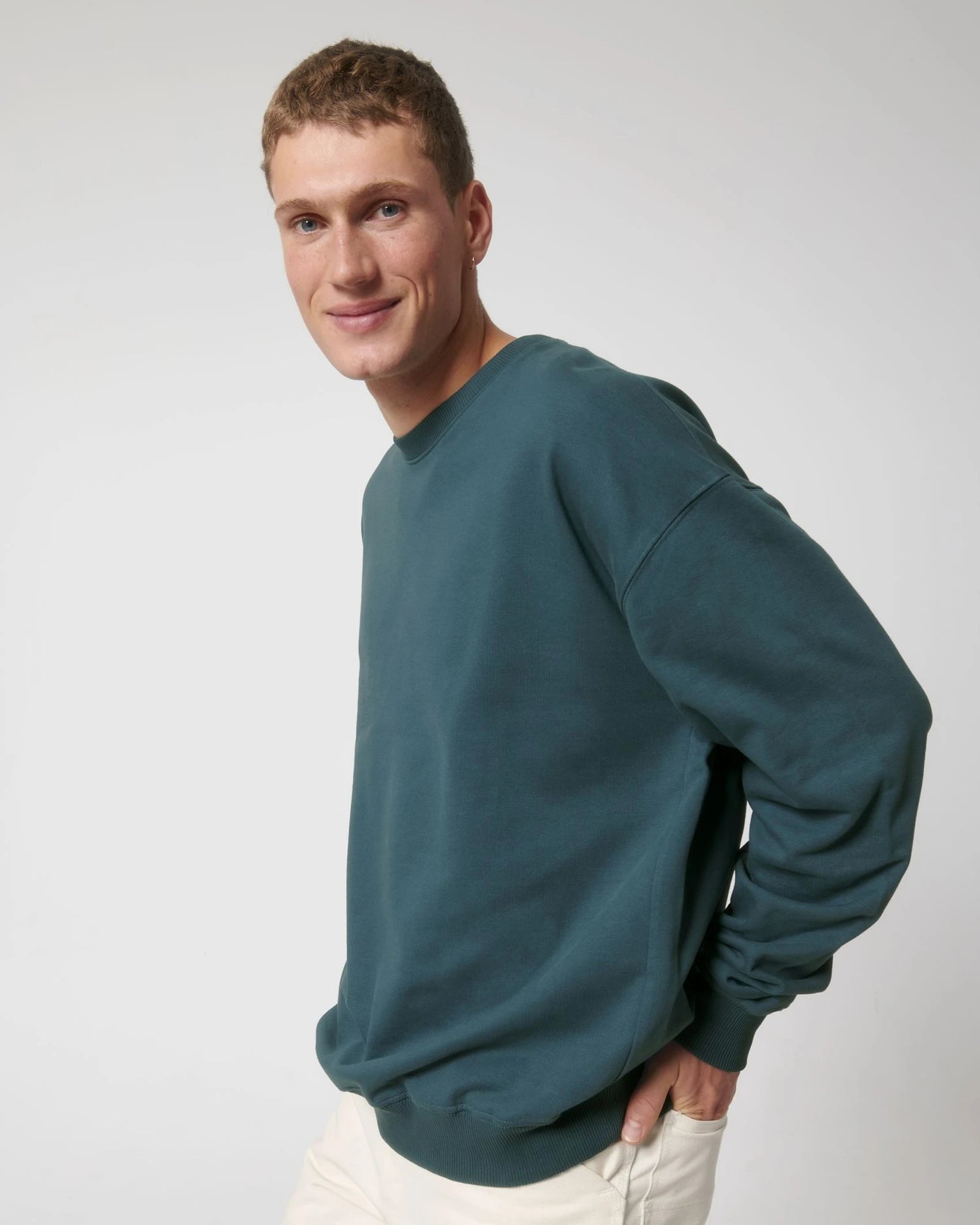 Sweat à col rond coton bio Stanley/Stella Ledger à personnaliser - Stargazer