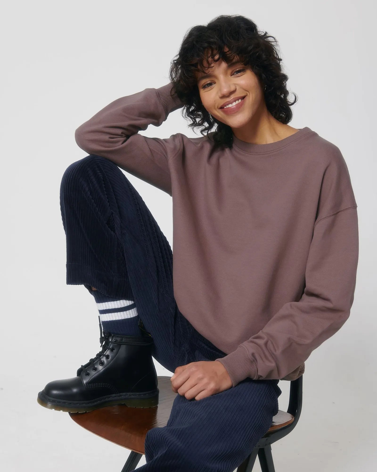 Sweat à col rond coton bio Stanley/Stella Ledger à personnaliser - Kaffa Coffee