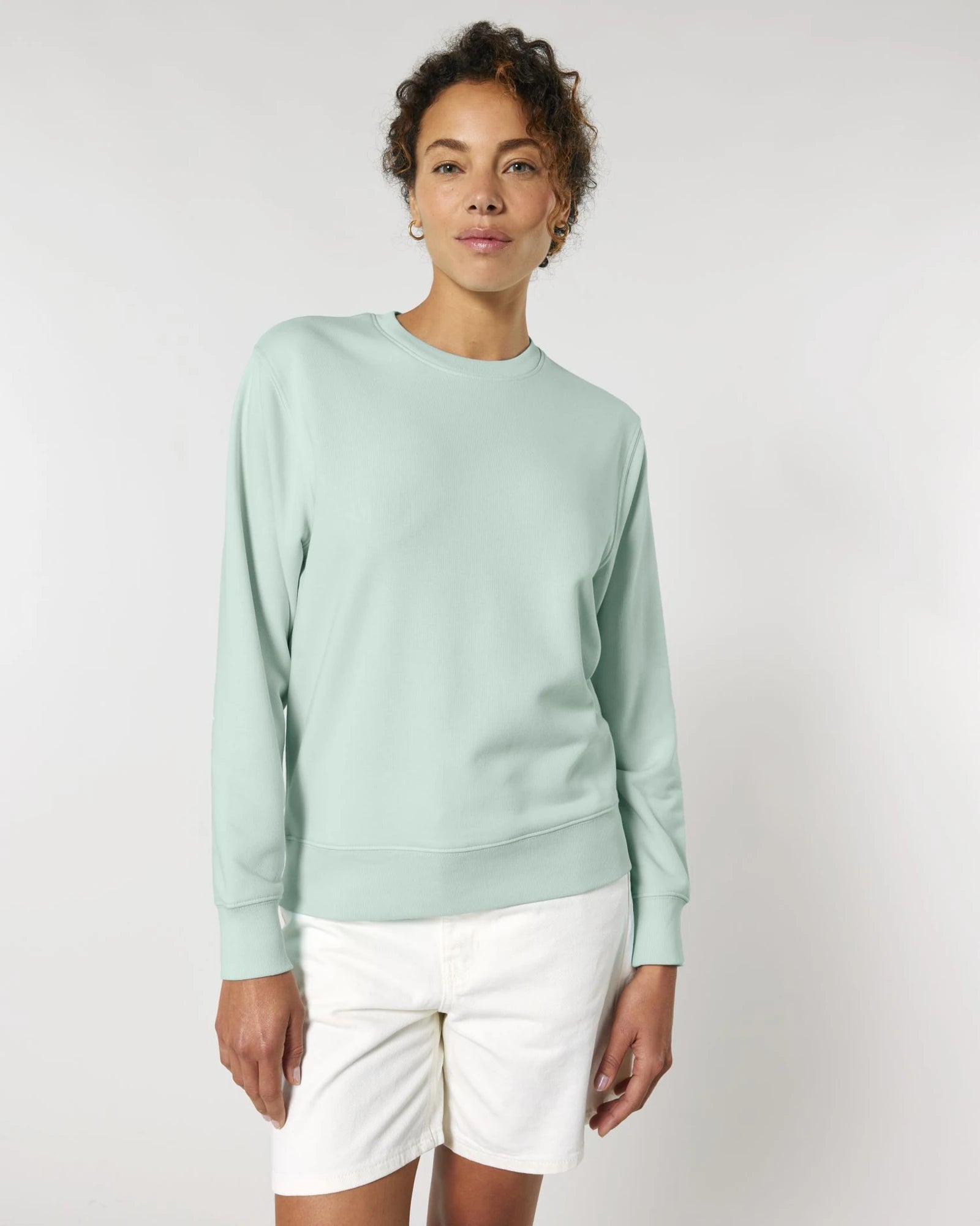 Sweat-shirt unisexe coton bio Stanley/Stella Matcher à personnaliser - Caribbean Blue
