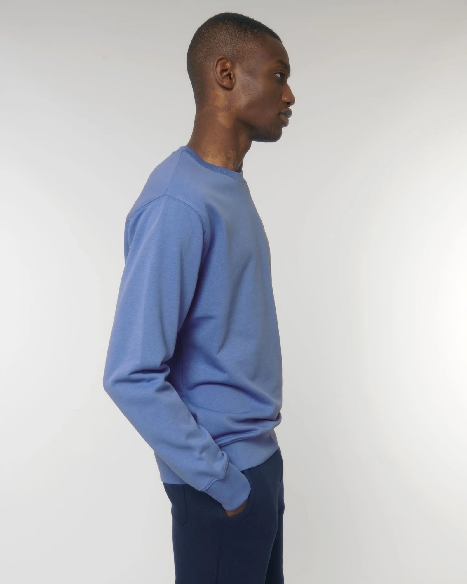 Sweat-shirt unisexe coton bio Stanley/Stella Matcher à personnaliser - Bright Blue