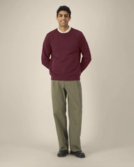 Sweat-shirt unisexe coton bio Stanley/Stella Roller à personnaliser - Burgundy