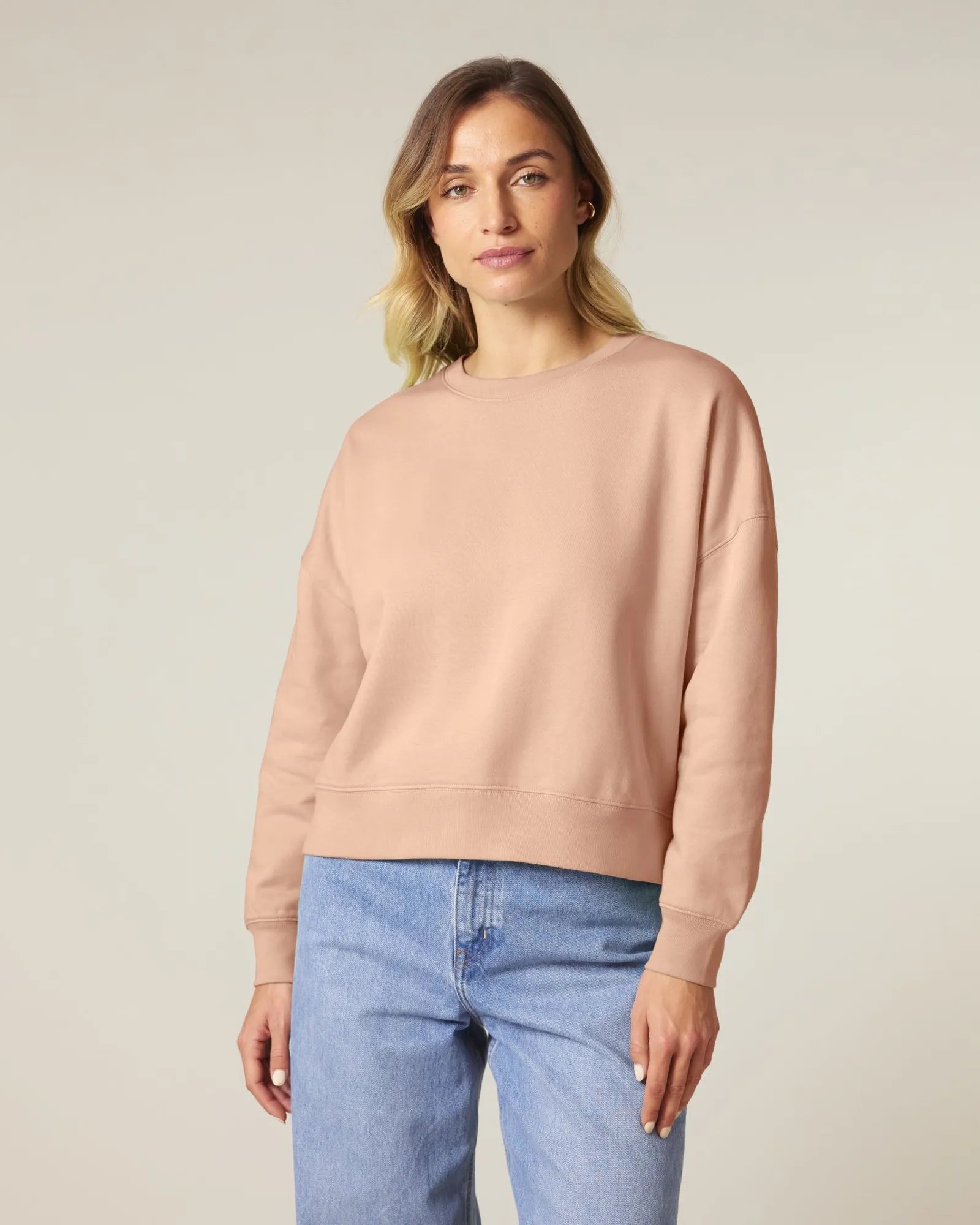 Sweat-shirt femme coton bio Stanley/Stella Alma à personnaliser - Fraiche Peche