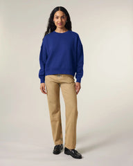 Sweat-shirt femme coton bio Stanley/Stella Alma à personnaliser - Worker Blue