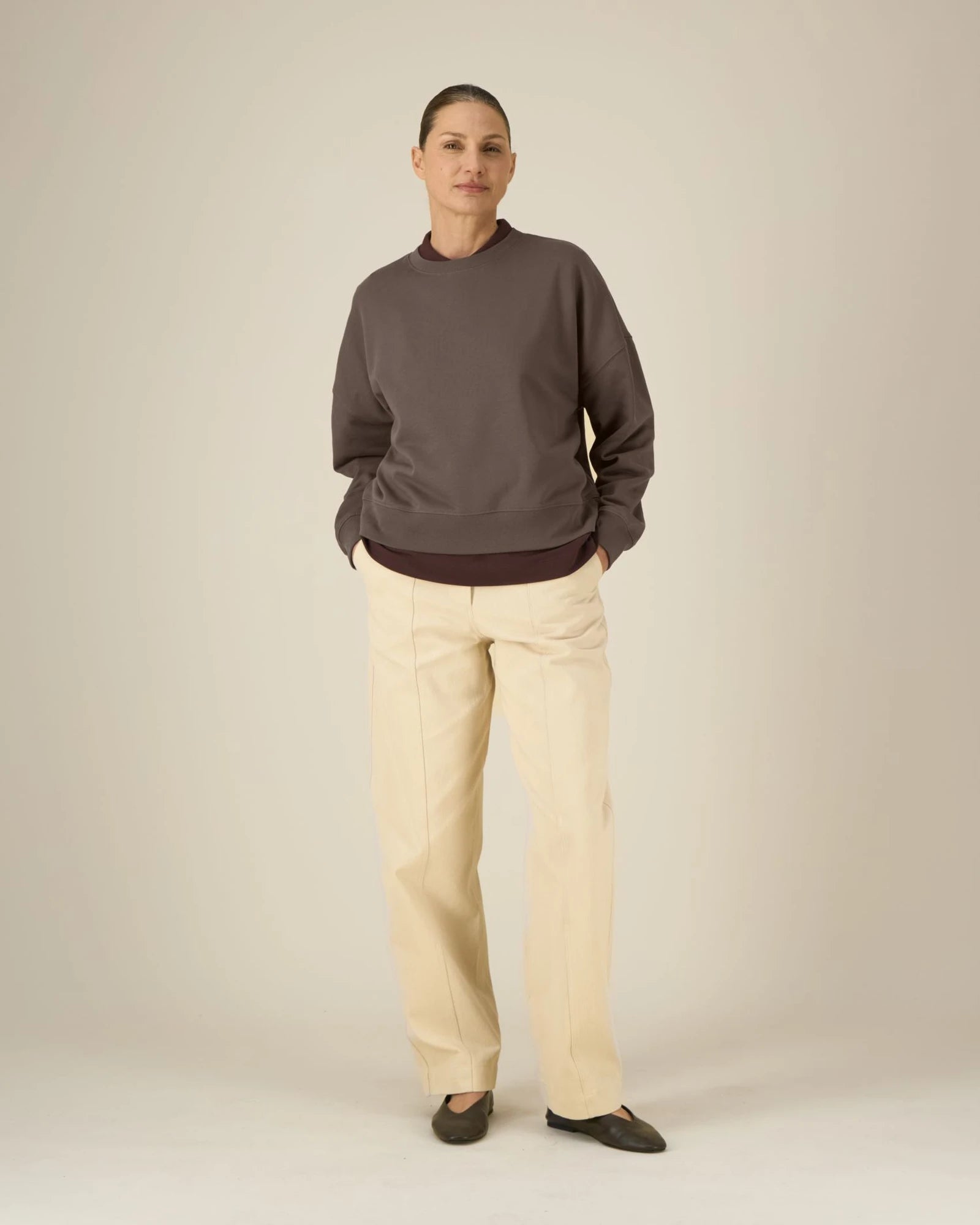 Sweat-shirt femme coton bio Stanley/Stella Alma à personnaliser - Mocha