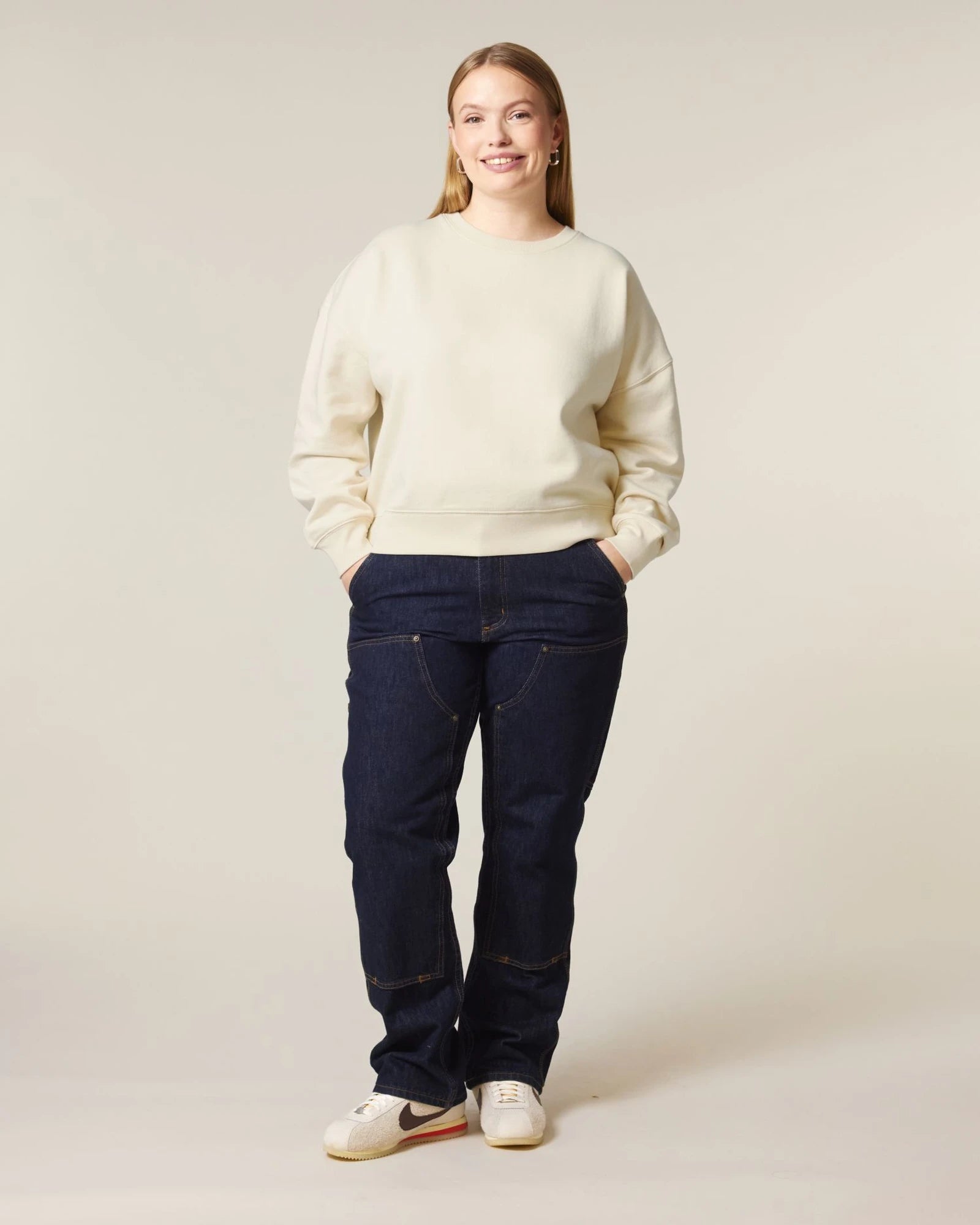 Sweat-shirt femme coton bio Stanley/Stella Alma à personnaliser - Natural Raw