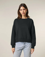 Sweat-shirt femme coton bio Stanley/Stella Alma à personnaliser - Black