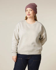 Sweat-shirt femme coton bio Stanley/Stella Alma à personnaliser - Heather Haze
