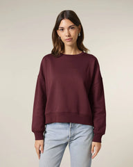 Sweat-shirt femme coton bio Stanley/Stella Alma à personnaliser - Burgundy