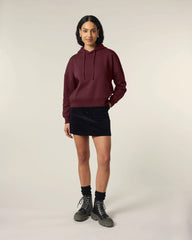 Sweat à capuche femme Stanley/Stella Nora à personnaliser - Burgundy