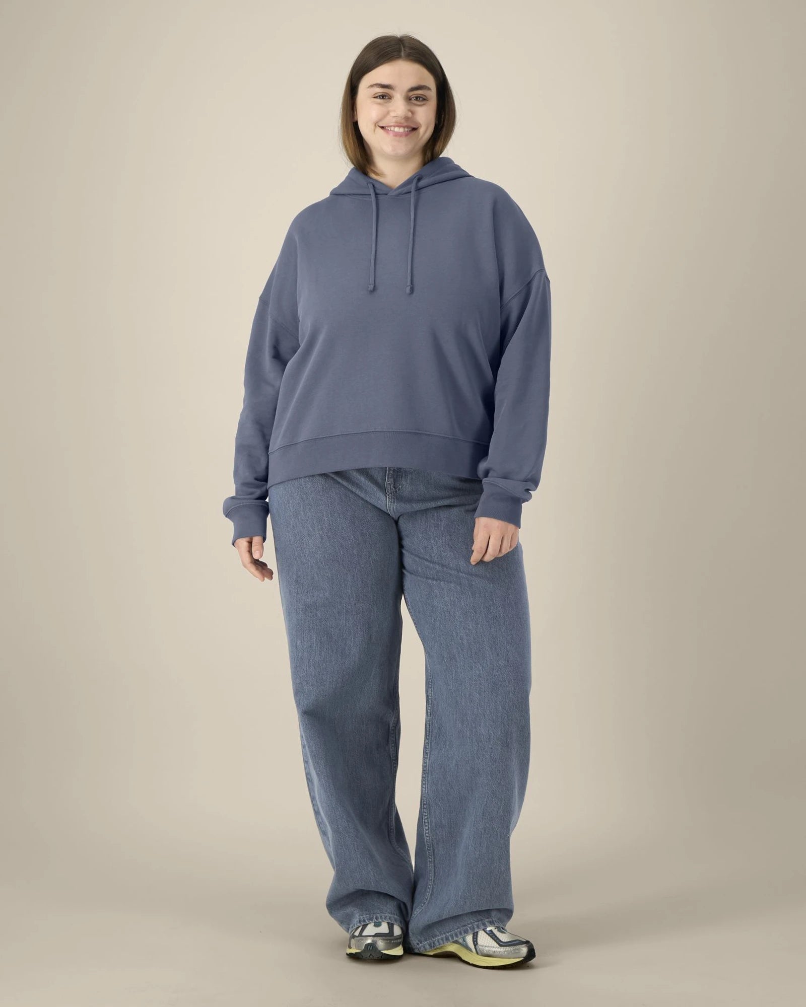 Sweat à capuche femme Stanley/Stella Nora à personnaliser - Blue Grey