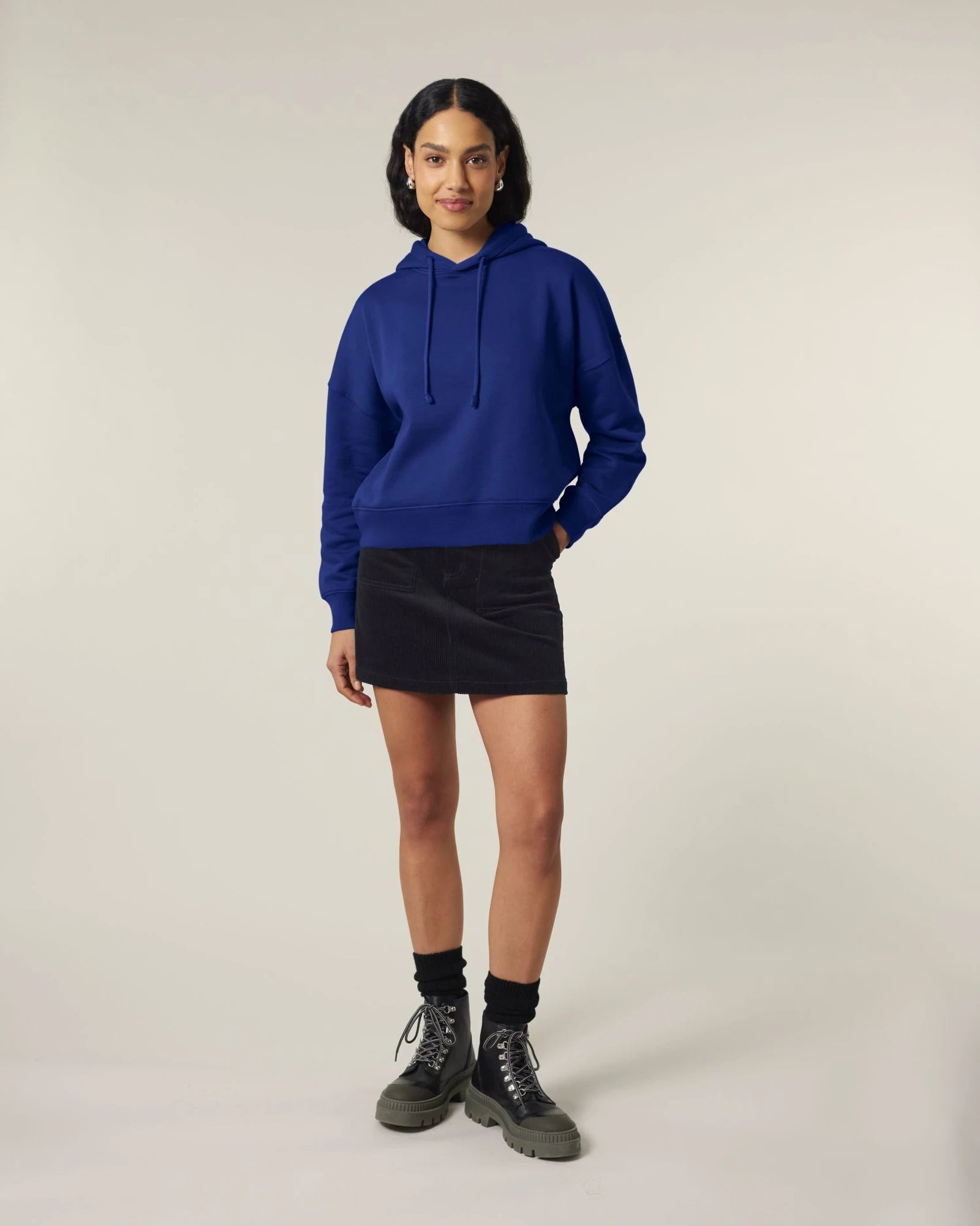 Sweat à capuche femme Stanley/Stella Nora à personnaliser - Worker Blue