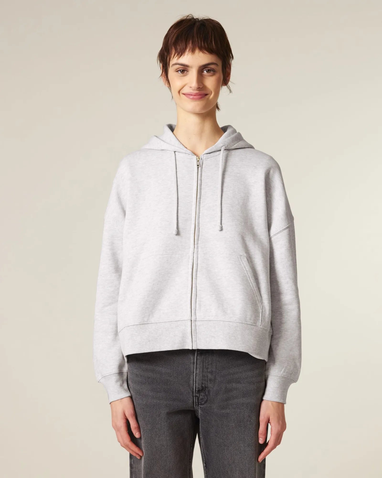 Sweat à capuche zippé coton bio Stanley/Stella Ida à personnaliser - 8
