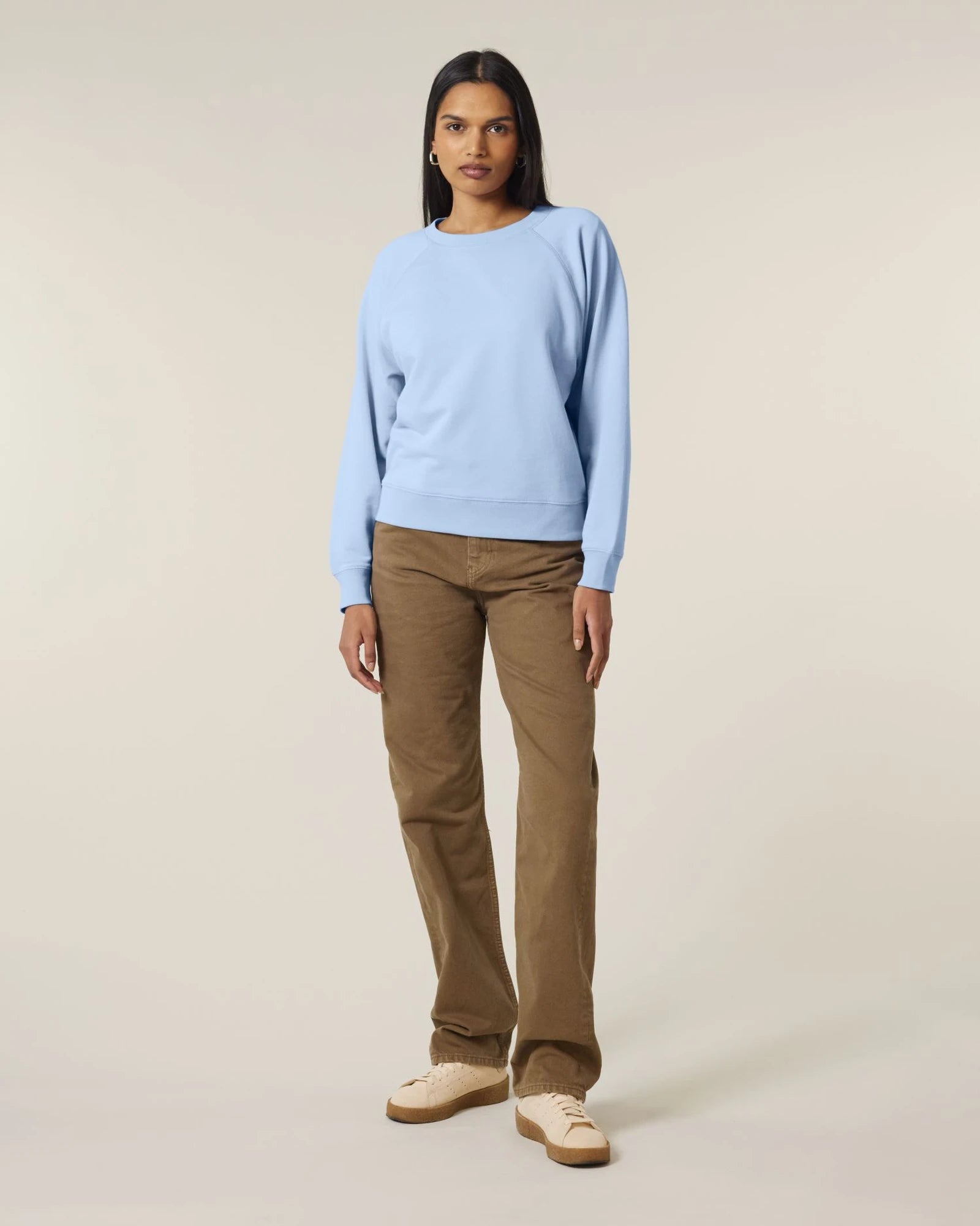 Sweat à col rond coton bio Stanley/Stella Clara à personnaliser - Blue Soul
