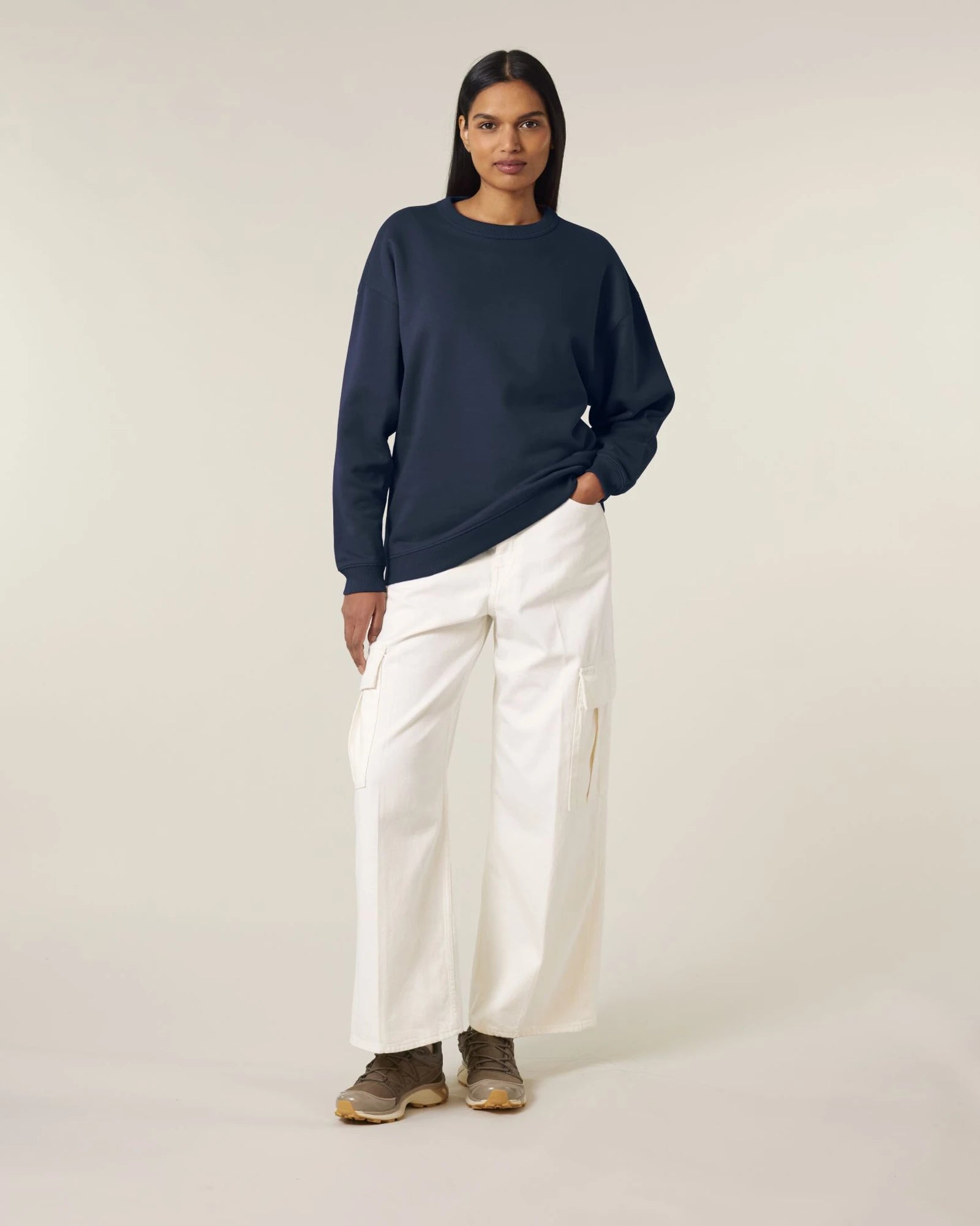 Sweat-shirt femme bio Stanley/Stella Paloma à personnaliser - French Navy