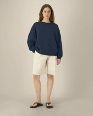 Sweat-shirt col rond coton bio Stanley/Stella Lianna à personnaliser - French Navy