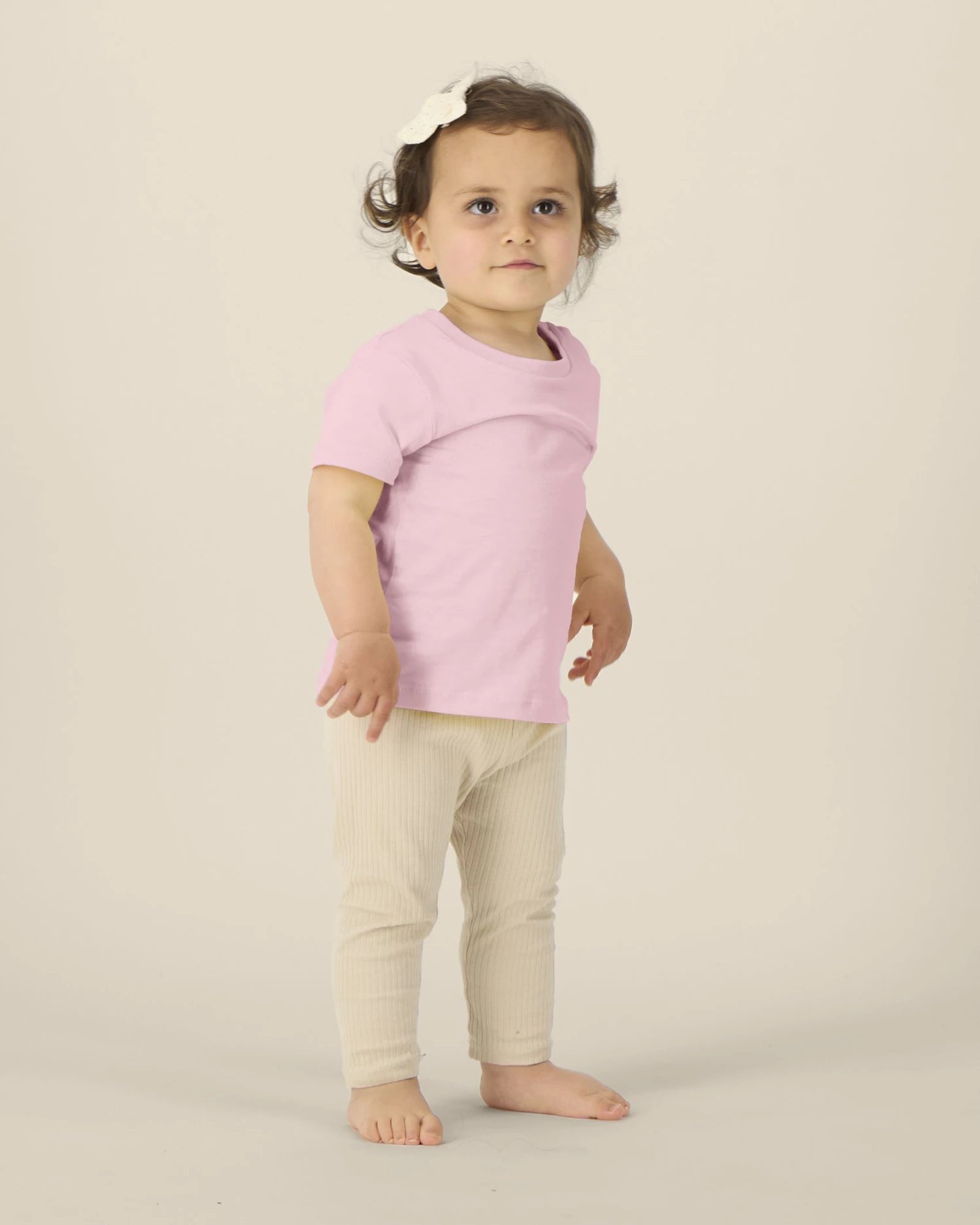 T-shirt bébé coton bio Stanley/Stella Iconic à personnaliser - Cotton Pink