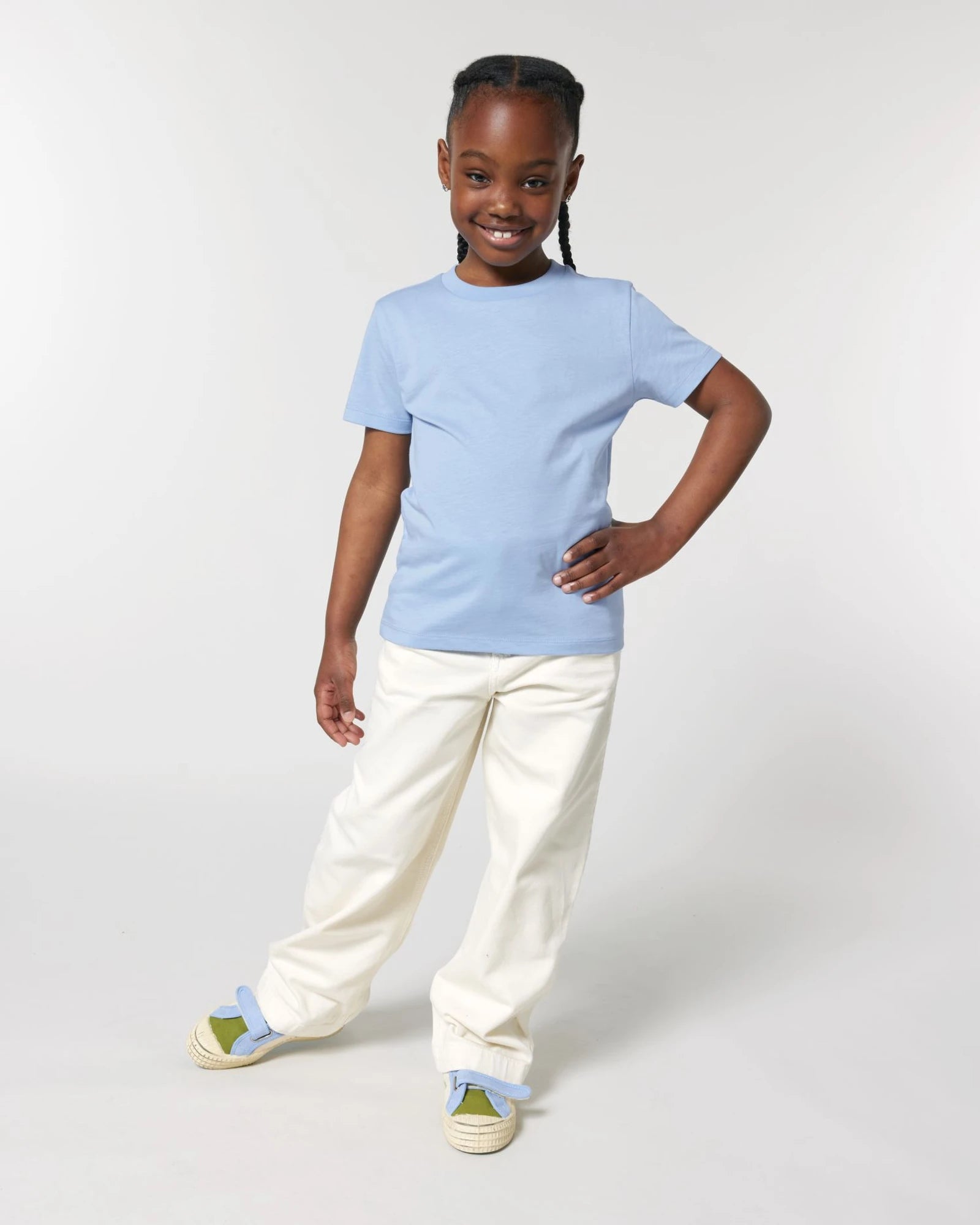 T-shirt enfant coton bio Stanley/Stella Mini Creator à personnaliser - Blue Soul