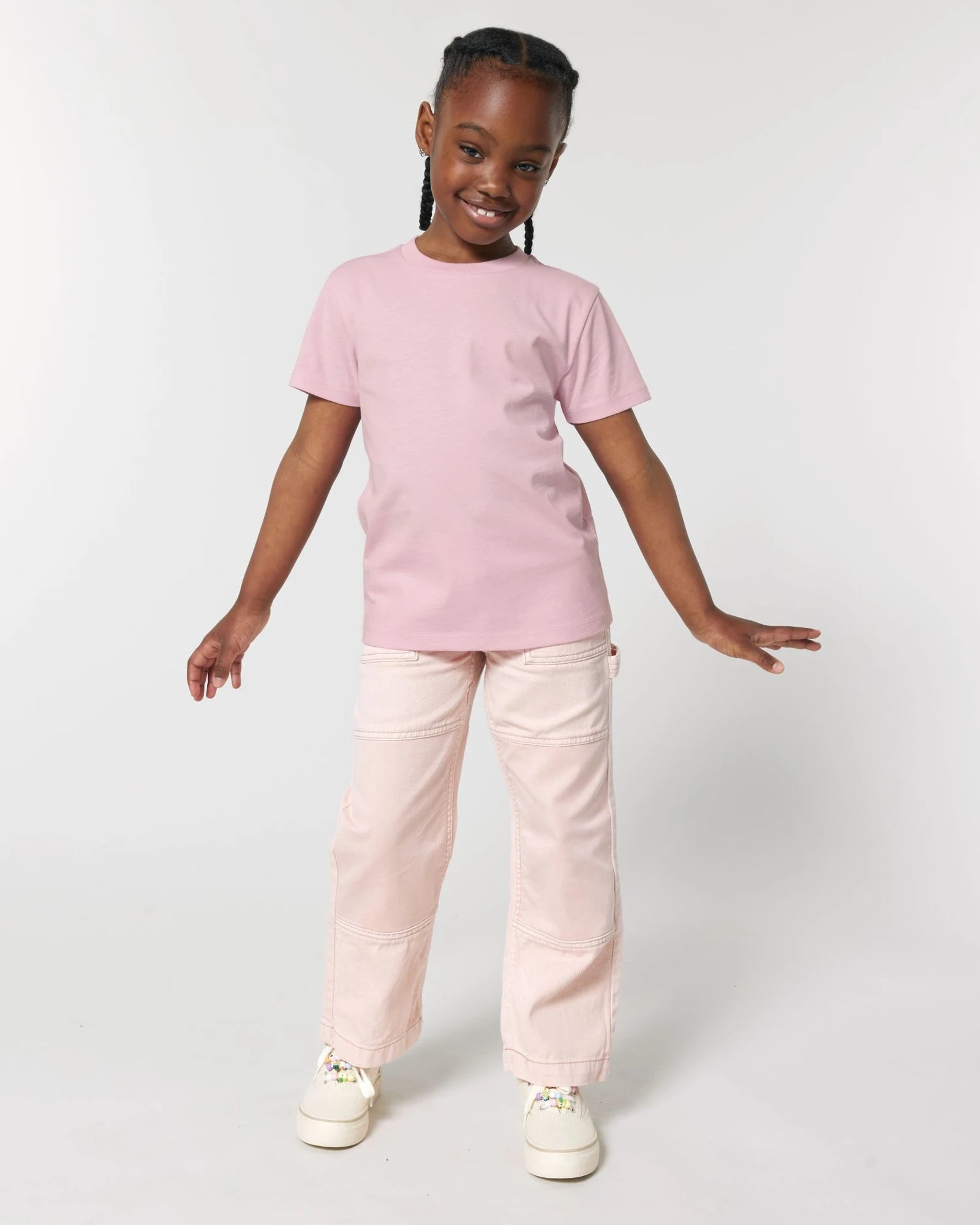 T-shirt enfant coton bio Stanley/Stella Mini Creator à personnaliser - Cotton Pink