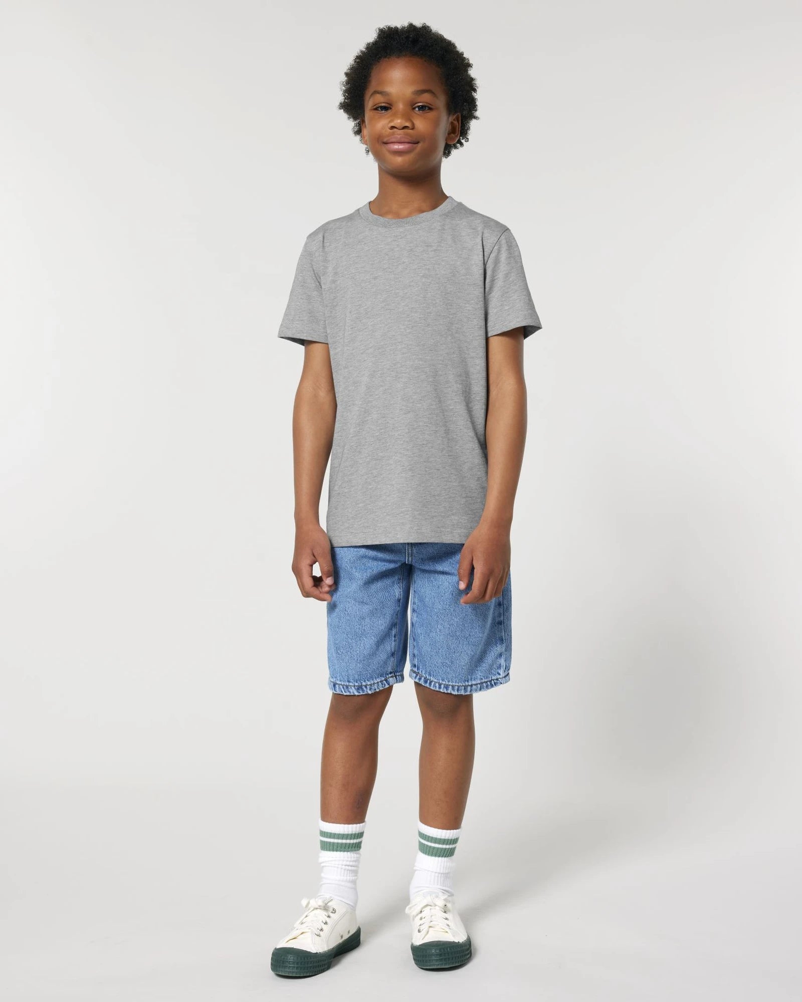 T-shirt enfant coton bio Stanley/Stella Mini Creator à personnaliser - Heather Grey
