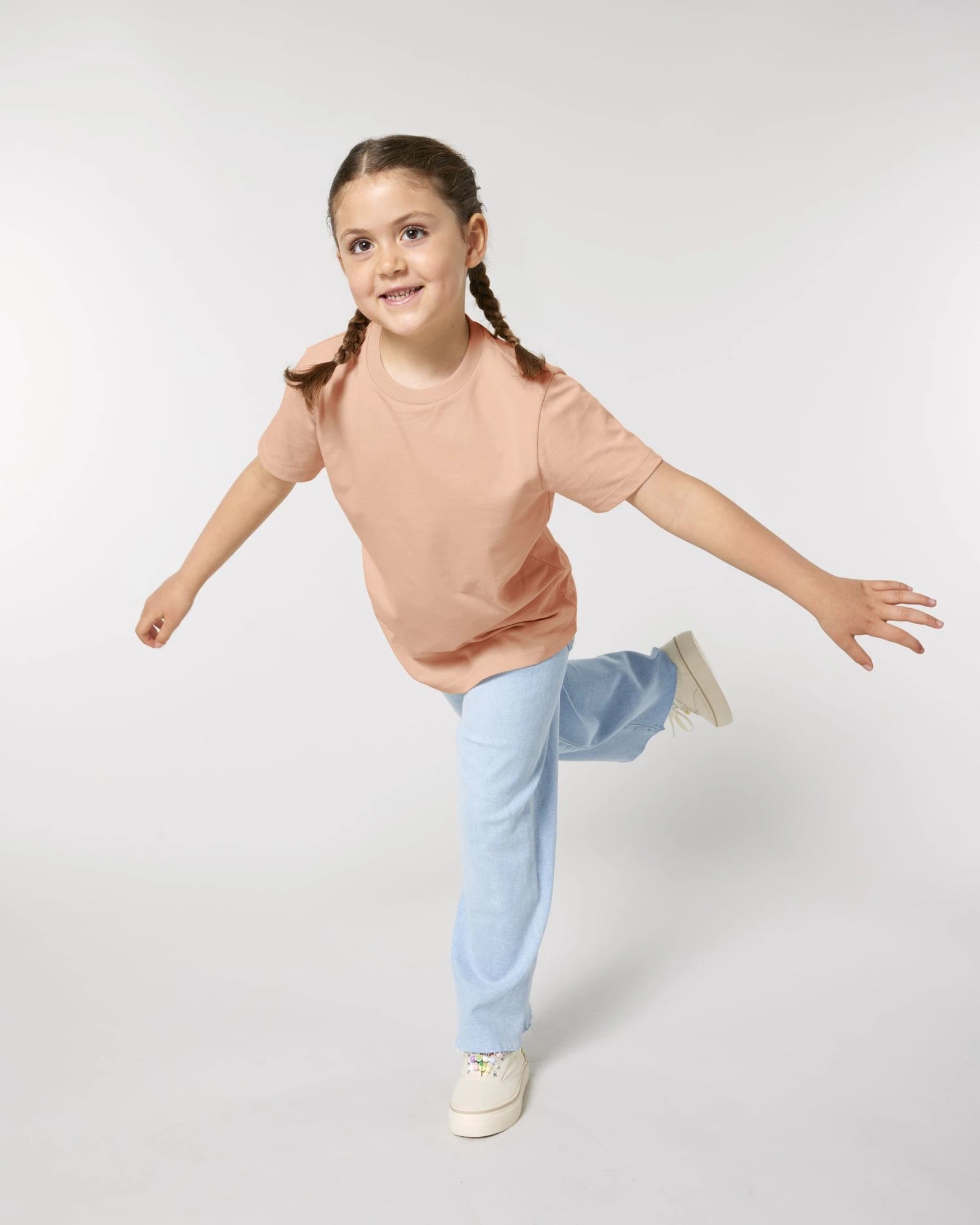 T-shirt enfant coton bio Stanley/Stella Mini Creator à personnaliser - Fraiche Peche