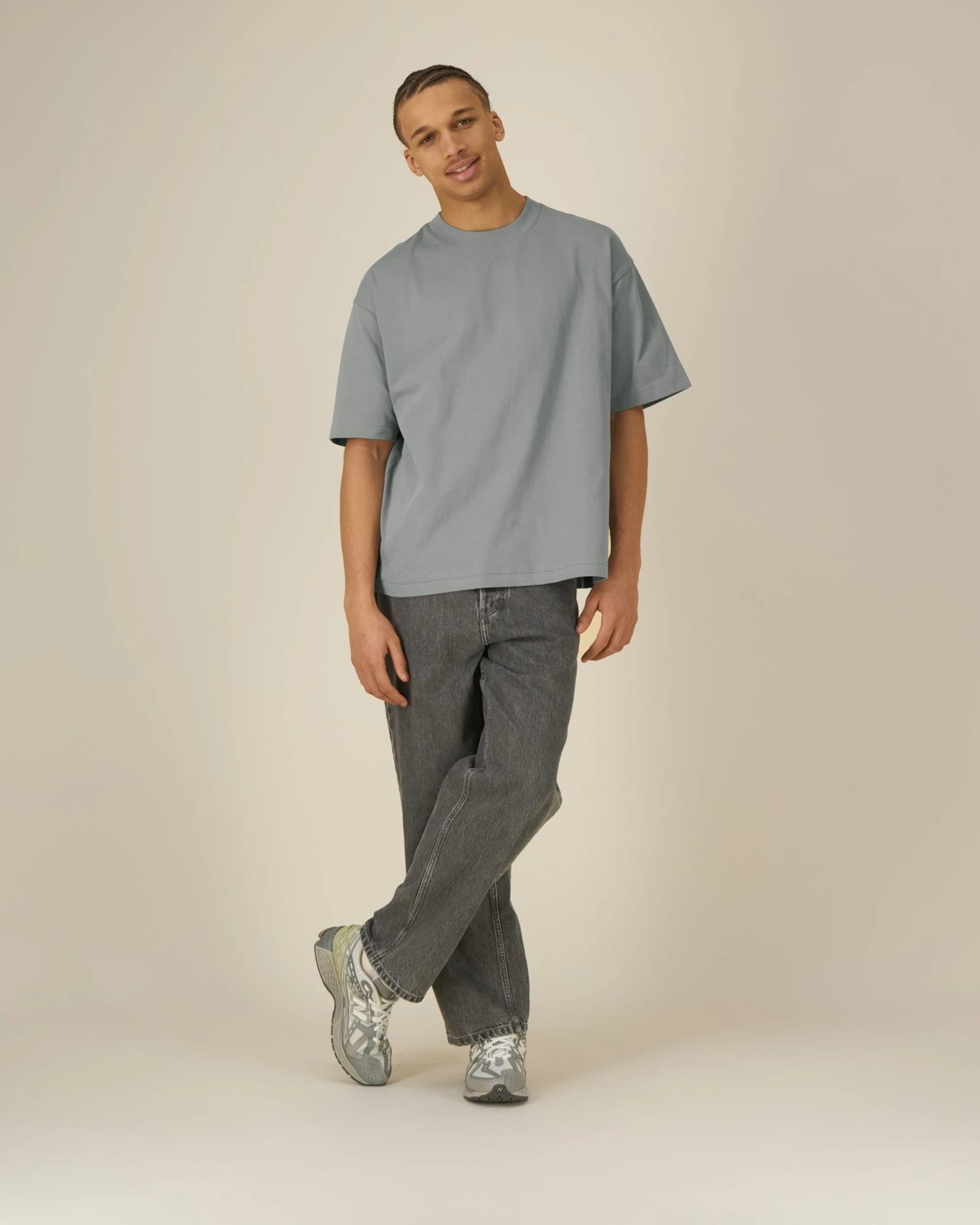 T-shirt coton bio Stanley/Stella Asher à personnaliser - Misty Grey