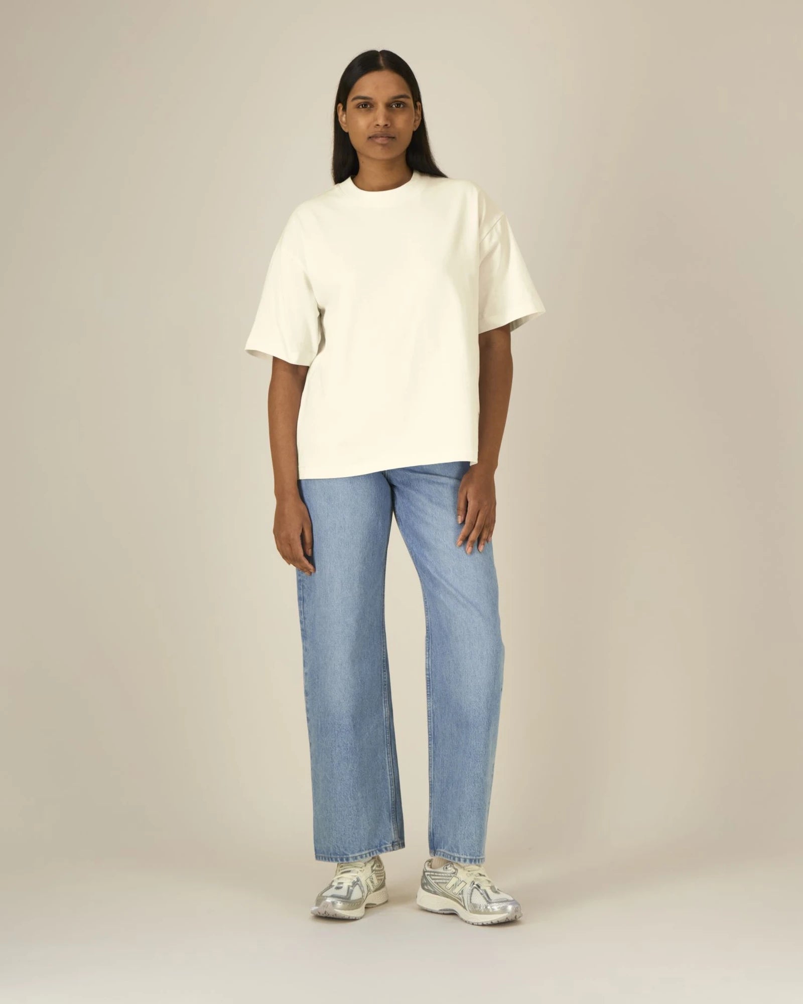 T-shirt coton bio Stanley/Stella Asher à personnaliser - Cream