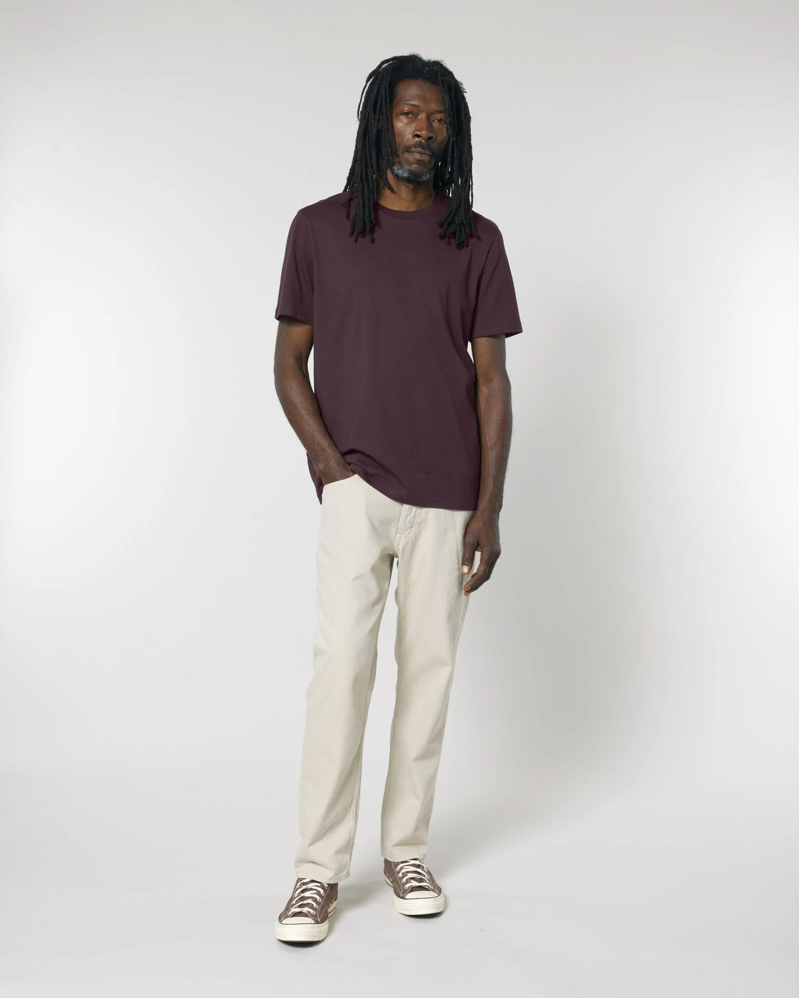 T-shirt coton bio Stanley/Stella Creator 2.0 à personnaliser - Red Brown
