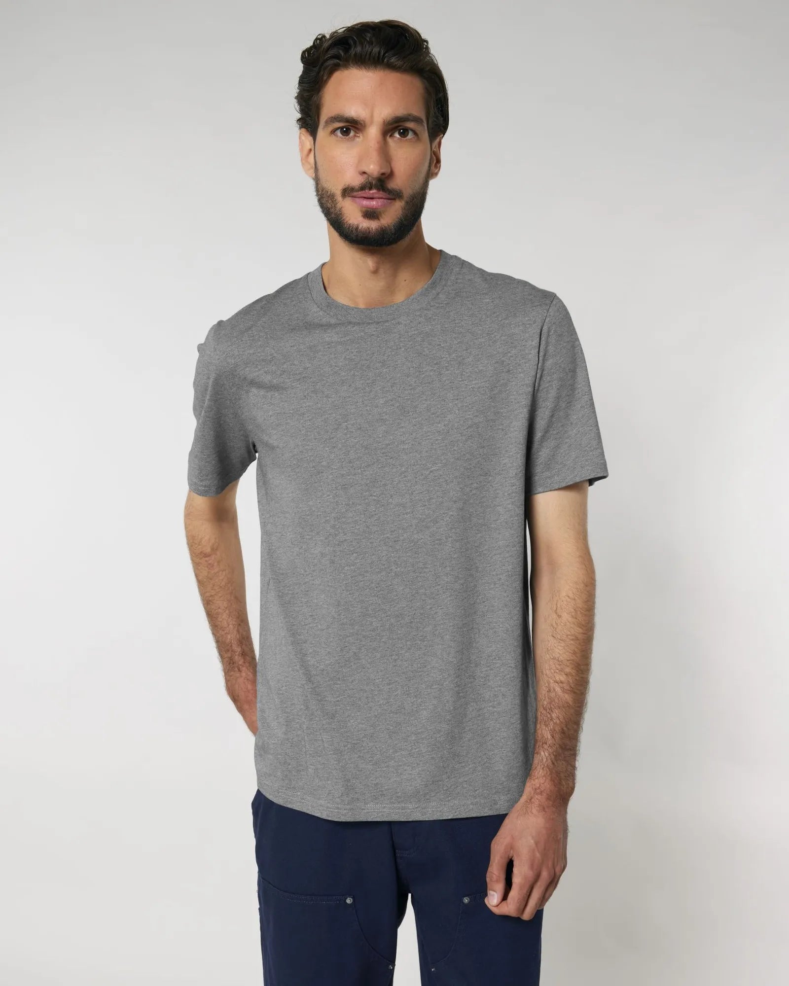 T-shirt coton bio Stanley/Stella Creator 2.0 à personnaliser - Mid Heather Grey