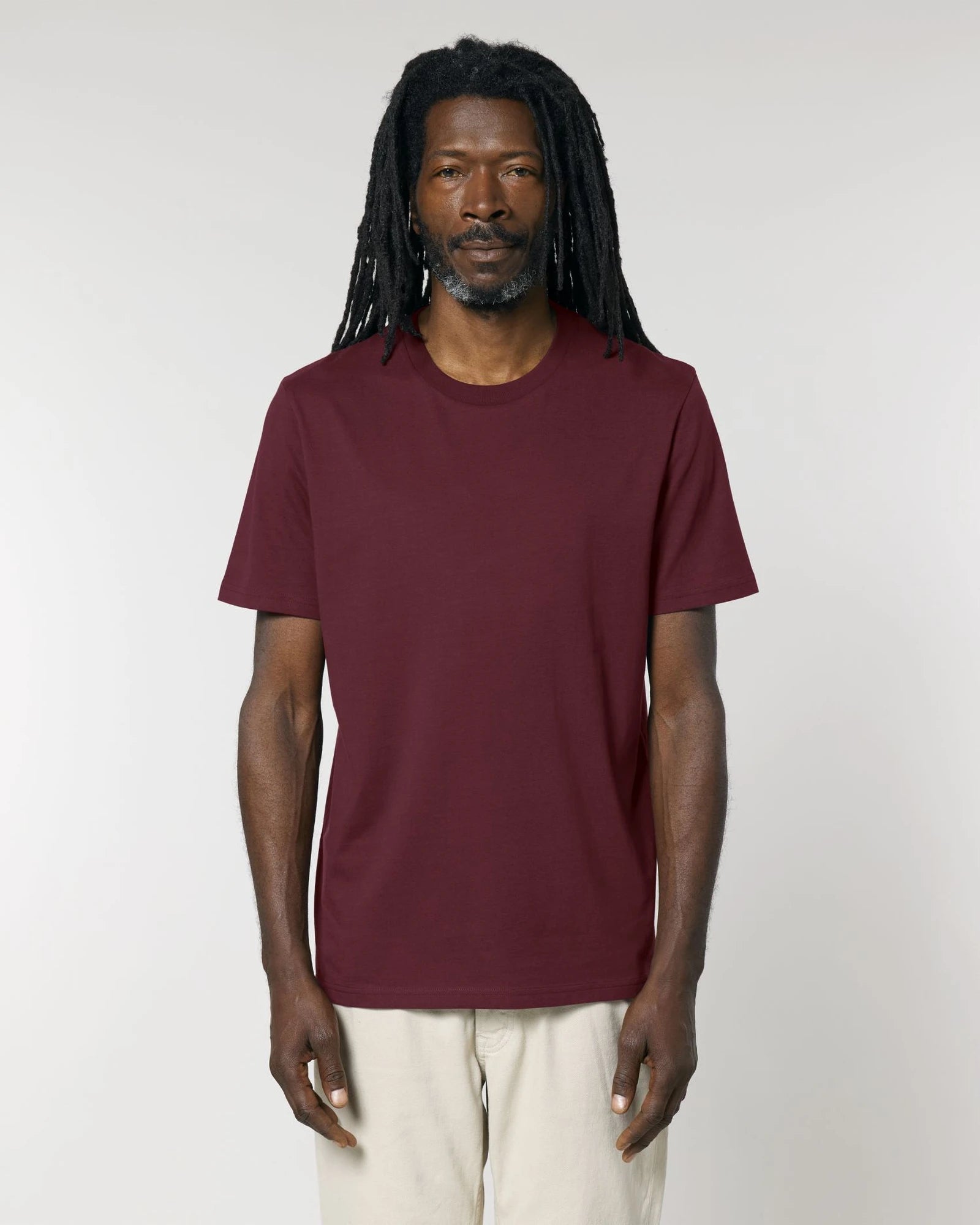 T-shirt coton bio Stanley/Stella Creator 2.0 à personnaliser - Burgundy