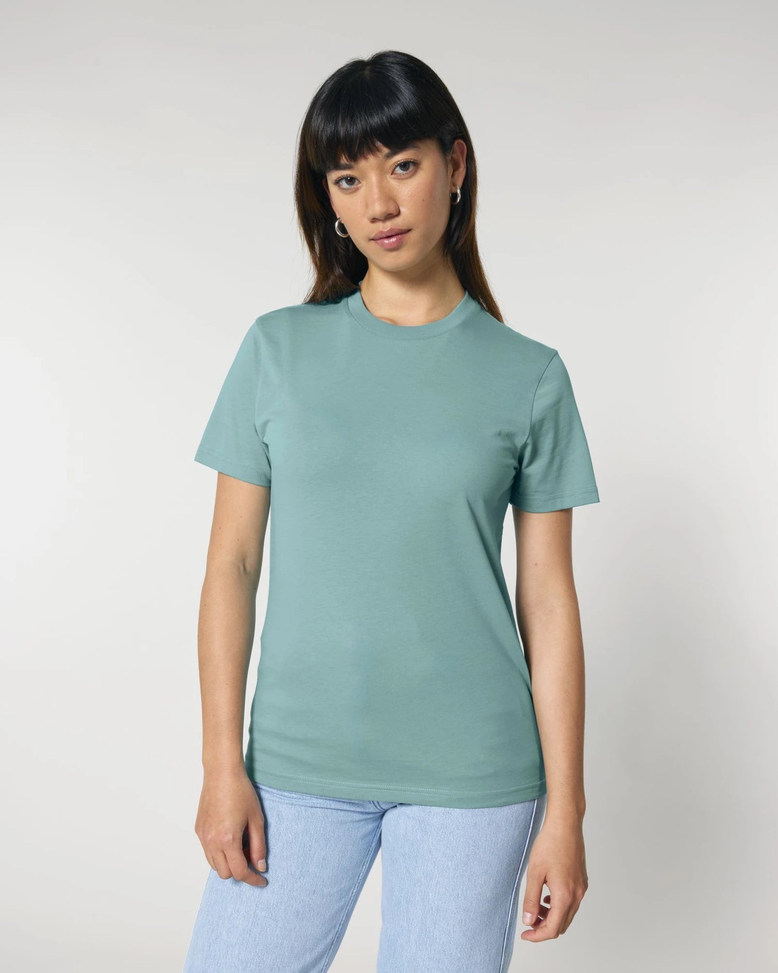 T-shirt coton bio Stanley/Stella Crafter à personnaliser - Teal Monstera