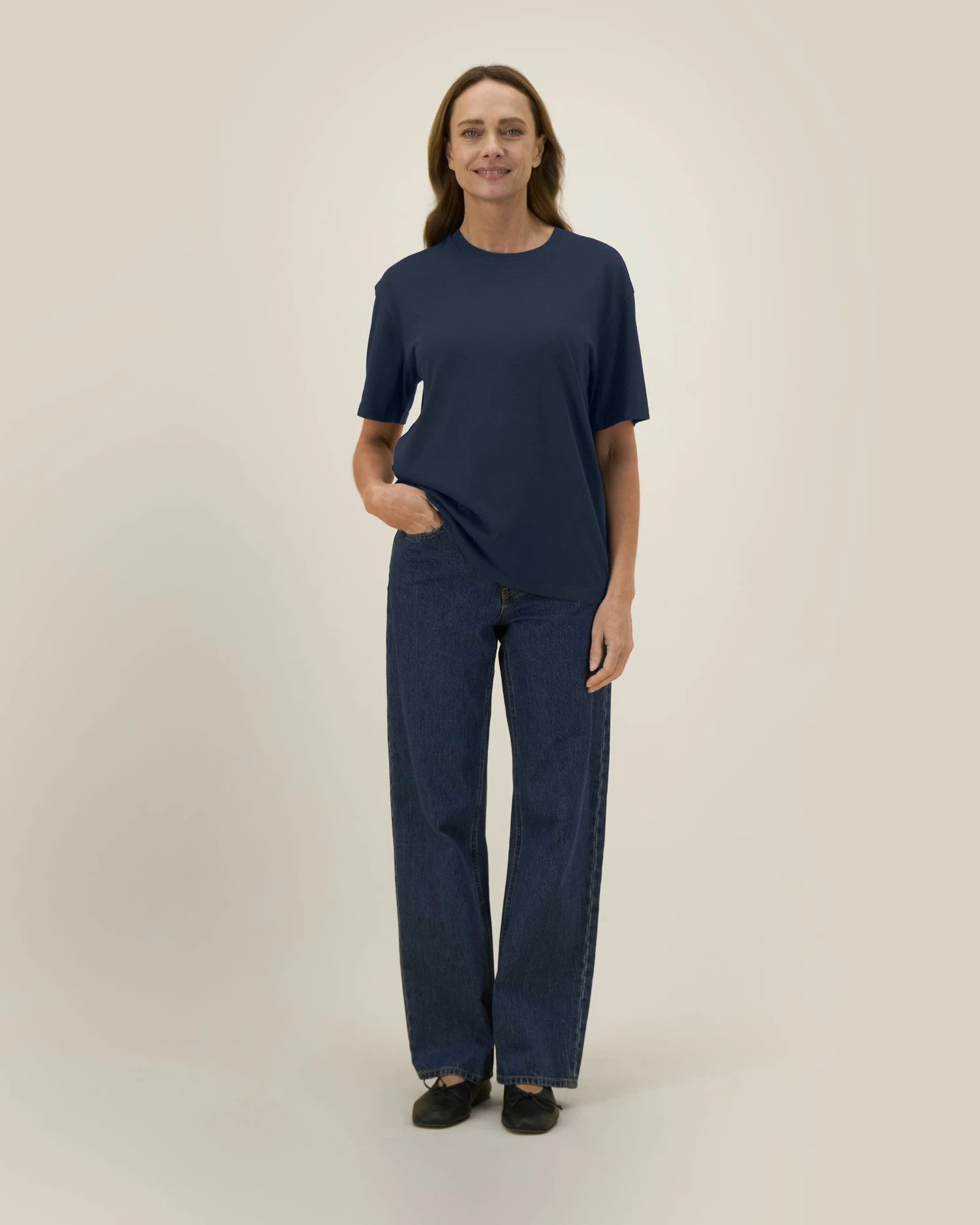 T-shirt coton bio Stanley/Stella Blaker à personnaliser - French Navy