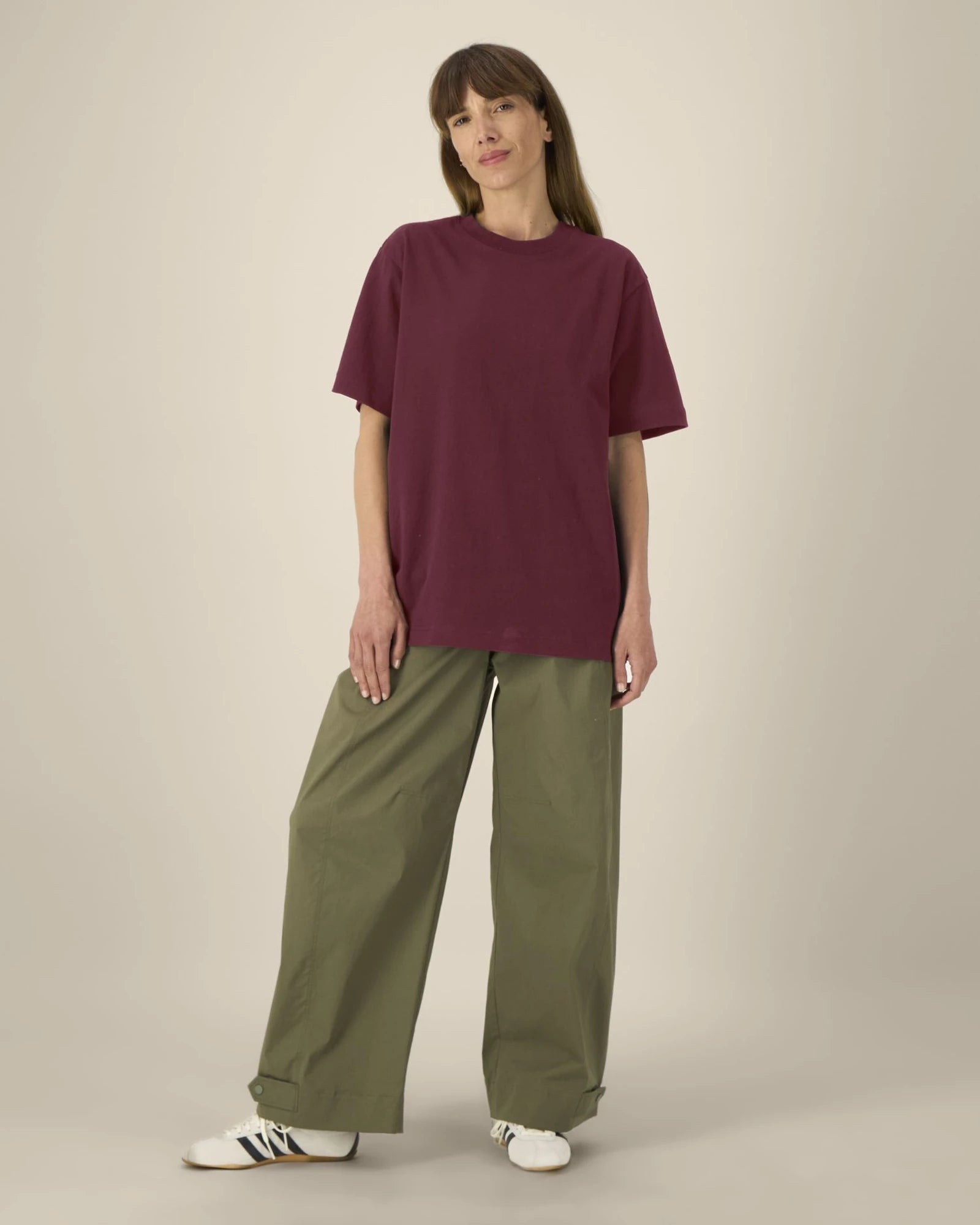 T-shirt coton bio Stanley/Stella Freestyler à personnaliser - Burgundy