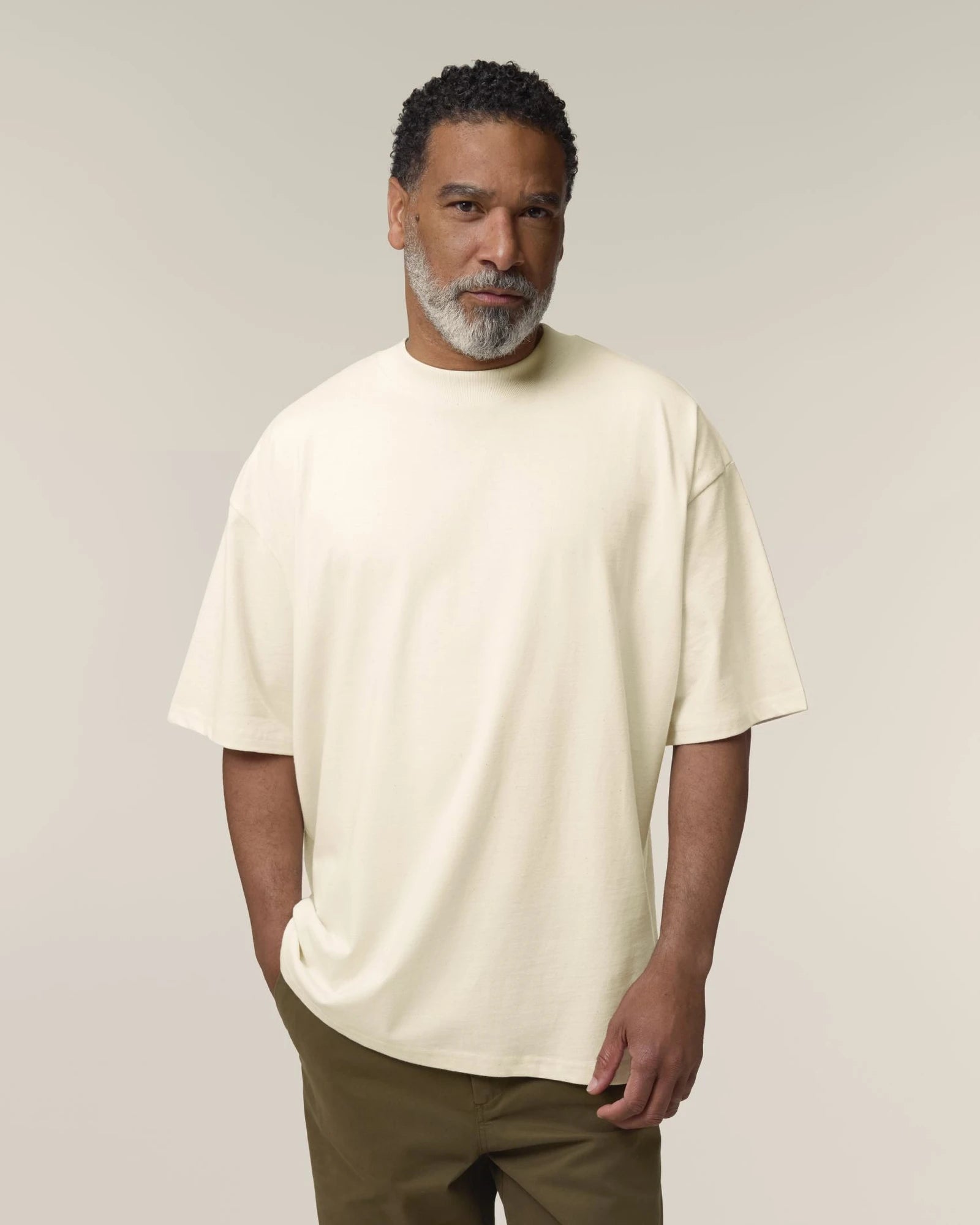 T-shirt coton bio Stanley/Stella Blaster 2.0 à personnaliser - Cream