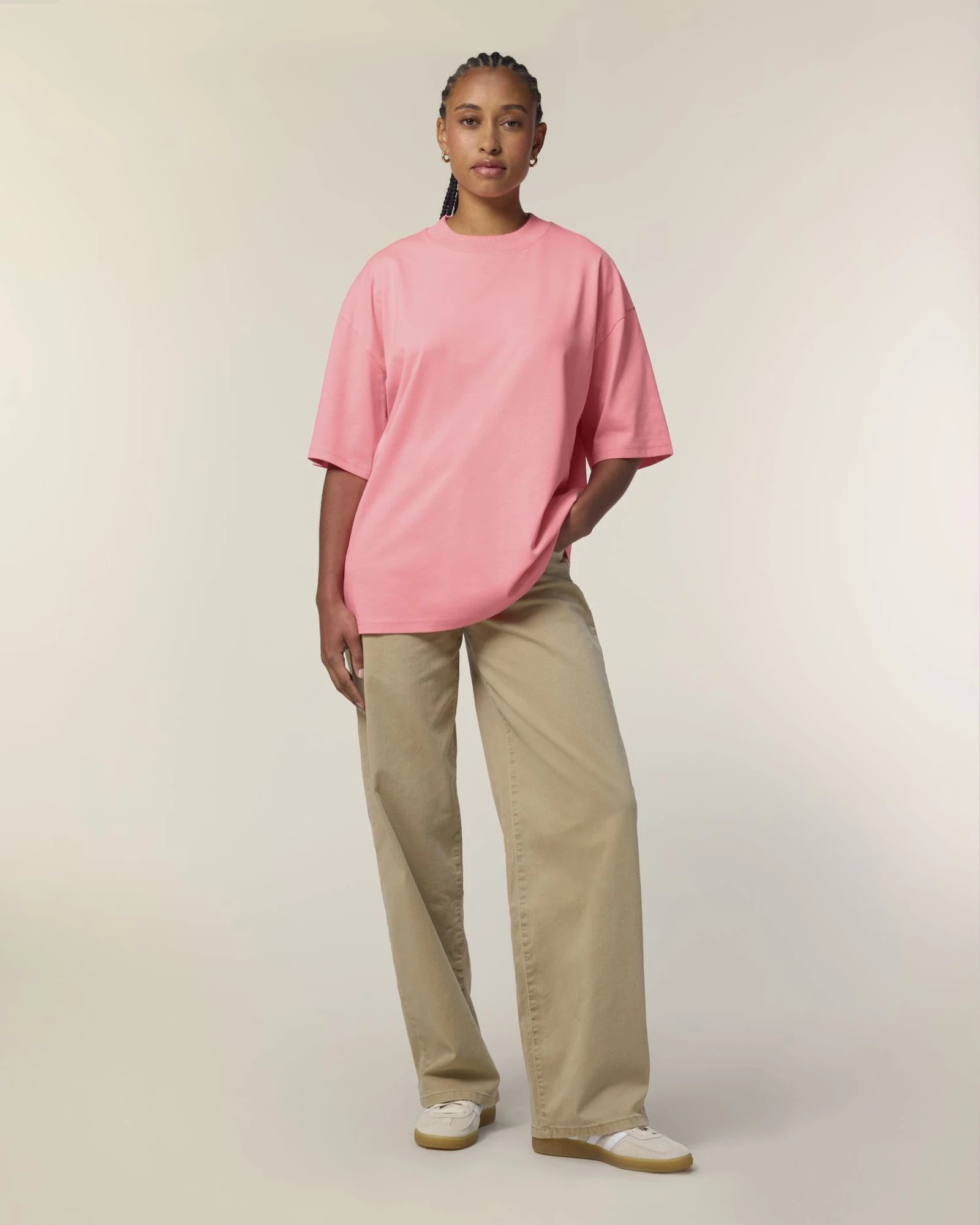 T-shirt coton bio Stanley/Stella Blaster 2.0 à personnaliser - Pink Joy