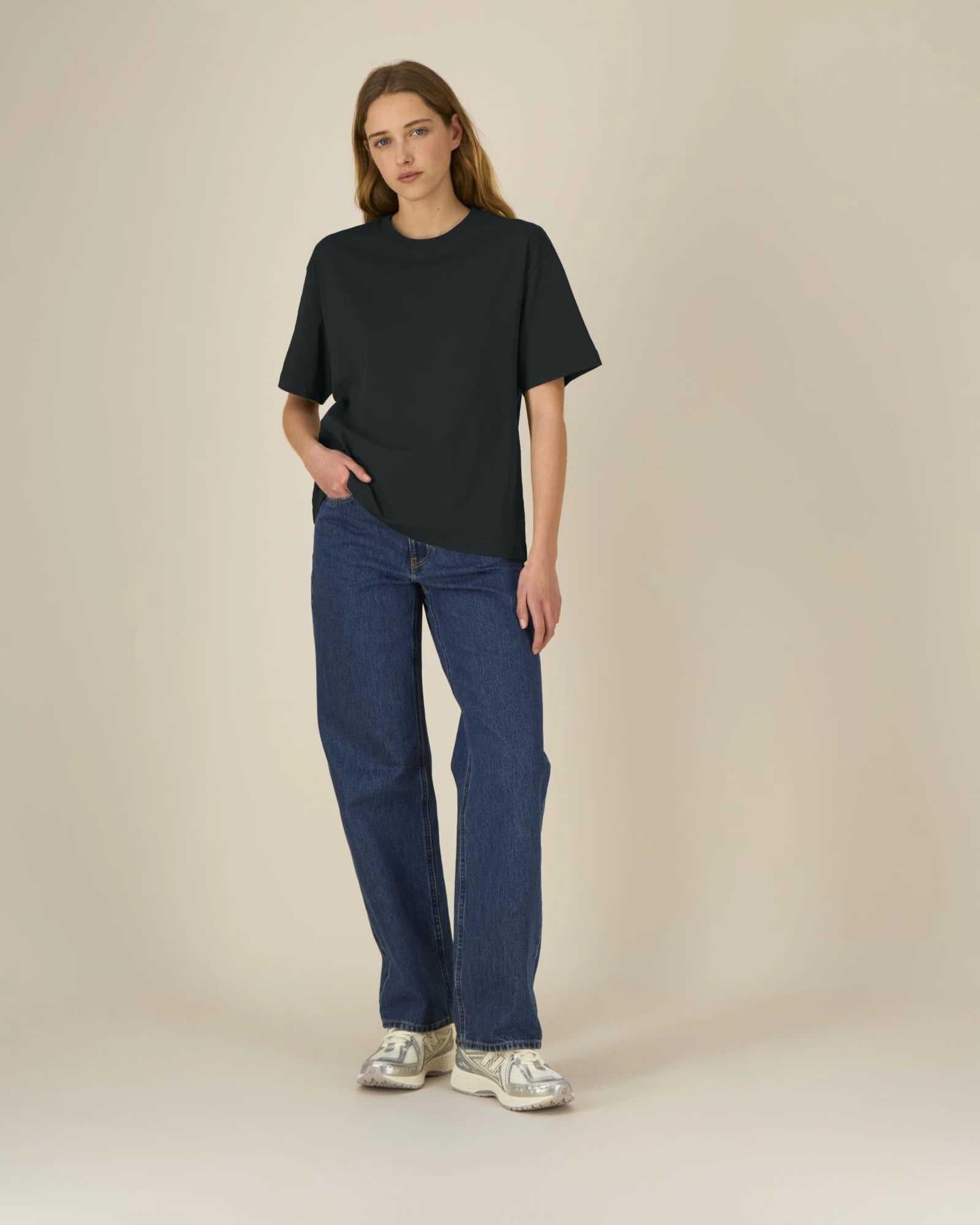T-shirt coton bio Stanley/Stella Breezer à personnaliser - Black